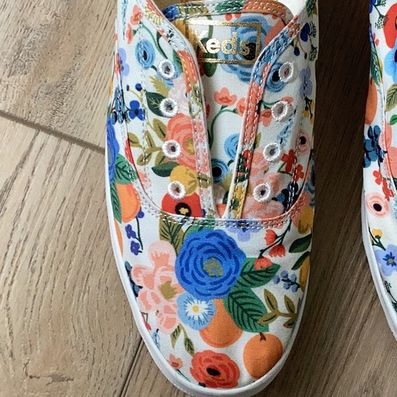 Keds x Rifle Paper Co. Chillax Citrus Garden Party Sneakers Size 10 - Picture 4 of 13
